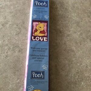 New Creative Enterprise Pooh Love Screen Printed Flag